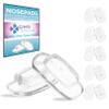 GMS Optical Premium Soft Silicone Rectangle Shaped Nose Pads for Glasses, Sunglasses, Eyewear - 11mm Size, Slide/Push-in Design, Anti-Slip, Comfortable Fit, and Durable Nose Pads, Clear- 5 Pairs view 1