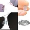 GMS Optical Premium Soft Silicone Rectangle Shaped Nose Pads for Glasses, Sunglasses, Eyewear - 11mm Size, Slide/Push-in Design, Anti-Slip, Comfortable Fit, and Durable Nose Pads, Clear- 5 Pairs view 4