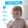 Jack N' Jill Tickle Tooth Toddler Electric Toothbrush with Replacement Head - Gentle Cleaning, Made for Tiny Teeth, LED Inspection Light, for Babies & Kids, Extra Soft Bristles - (1 Pack) view 2