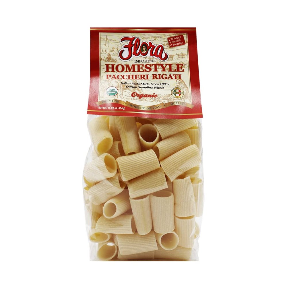 Flora Fine Foods Organic Homestyle Pasta (Organic Homestyle Paccheri Rigati)
