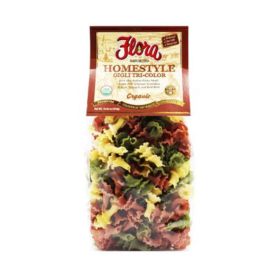 Flora Fine Foods Organic Homestyle Pasta (Homestyle Tricolor Gigli)