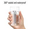 2 Compartment Keychain Pill Holder, Pure Titanium Pill Case Waterproof Medicine Box Container, Portable Pill Bottle Carrier for Daily Travel Outdoor Camping Emergency First Aids view 2