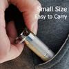 2 Compartment Keychain Pill Holder, Pure Titanium Pill Case Waterproof Medicine Box Container, Portable Pill Bottle Carrier for Daily Travel Outdoor Camping Emergency First Aids view 4