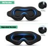 BeeVines 2 Pack 3D Sleep Mask Eye Mask for False Eyelash Extensions for Men & Women, Eye Mask for Sleeping with Adjustable Strap, 100% Blackout Eye Covers Night Sleep Blindfold for Yoga Travel view 2