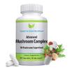Advanced Mushroom Complex - Lion's Mane, Reishi, Cordyceps, Chaga, Turkey Tail, Maitake 10X Mushroom Blend Superfood  Immune Support & Nootropic Brain Supplements for Immunity & Energy - 60 capsules view 1