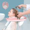 Inflatable Hair Wash Basin, Portable Hair Washing Basin with Air Pump, Hair Washing Bowl for Elderly Disabled Pregnant Women Postoperative Patients Bedridden Patients at Home or Hospital,Black view 2