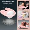 Inflatable Hair Wash Basin, Portable Hair Washing Basin with Air Pump, Hair Washing Bowl for Elderly Disabled Pregnant Women Postoperative Patients Bedridden Patients at Home or Hospital,Black view 3