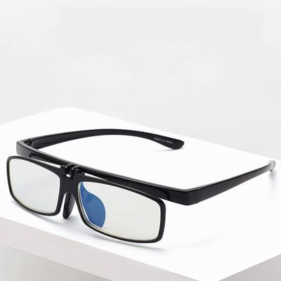 LKP Flip Up Down Reading Glasses Lens Women Men Lightweight Eyeglasses Presbyopia Anti Blue Light +1.0 +1.5 +2.0 +2.5(Black,+1.00)