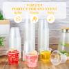 Lilymicky 600 Pack 9 oz Disposable Clear Plastic Cups, 9 Ounce Party Cups for Cocktail, Parties, Picnics, and Events view 4