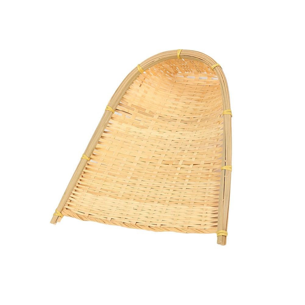 COHEALI Bamboo Weaving Dustpan 2 Pieces Bamboo Dustpan Chinese Mini DIY Art Painting, 12DW1H8S46A6KU09WC, 30 * 30 * 5cm