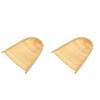 COHEALI Bamboo Weaving Dustpan 2 Pieces Bamboo Dustpan Chinese Mini DIY Art Painting, 12DW1H8S46A6KU09WC, 30 * 30 * 5cm view 4
