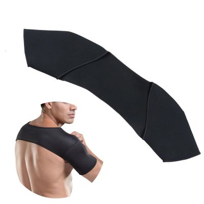 Agatige Shoulder Braces, Comfortabe Double Shoulder Rest Stability Upper Arm Brace Pain Relief Pad for Froze Muscles,Tendonitis, Bursitis, Physical Therapy(L)