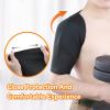Agatige Shoulder Braces, Comfortabe Double Shoulder Rest Stability Upper Arm Brace Pain Relief Pad for Froze Muscles,Tendonitis, Bursitis, Physical Therapy(L) view 4