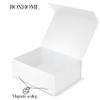 BOXHOME 5 Pack Large Gift Box, White, 13x10x5 inch with Magnetic Lids Gift Packaging Box, Bridesmaid Boxes for Presents Contains Card, Ribbon, Foldable view 2