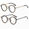 2pcs Transition Photochromic Bifocal Reading Glasses for Women men round computer Anti-fatigue driving reading sunglasses (2PCS-black&leopard, 1.0, multiplier_x) view 1
