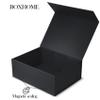 BOXHOME 5 Pack Large Gift Box, Black, 13x10x5 inch with Magnetic Lids Gift Packaging Box, Groomsmen Boxes for Presents Contains Card, Ribbon, Foldable view 2