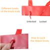 100pk Extra Small Gift Wrap Paper bags with Ribbon Handles(4.5x5.5x2.5in), for Party Favors, Baby Shower, Weddings,Holidays,Graduation,Birthdays,Celebrations,Bridesmaids Gifts,Bulk Solid Color (red) view 4