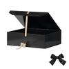 GoooodGift Black Extra Large Gift Box 16x14x5.3 Inches,Gift Box with Lid Magnetic Closure, Groomsman Proposal Box, Rectangle Collapsible Gift Boxes for Large Gifts (Matte Black) view 4
