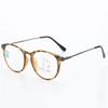 LKP Retro Reading Glasses Round Progressive Multifocus Glasses Anti Eyestrain Blue Light Computer Eyeglasses Tortoise (+2.5)(B,+2.00) view 1