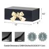 GoooodGift Black Gift Box Large, 12x8x4.5 Inches, Large Black Gift Box with Magnetic Closure Lid, Bridesmaid Proposal Box Gift Boxes for Festival (Matte Black) view 3