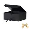 Black Gift Box Large 13x11x5.3 Inches, Black Box with Ribbon with Lid Magnetic Closure, Christmas Gift Box, Gift Boxes for Present Graduation Storage (Matte Black) view 4