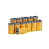 Amazon Basics 12-Pack 9V Long-Lasting Alkaline Batteries, 5-Year Shelf Life - For Smoke Detector, Electronics & Audio view 1
