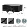GoooodGift Black Gift Box for Presents 10x7.3x3.5 Inches, Decorative Box with Ribbon, Empty Gift Box with Lid Magnetic Closure, Groomsman Box (Glossy Black) view 3