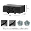 GoooodGift Black Gift Box with Lids 10x7.3x3.5 Inches, Decorative Gift Box with Ribbon, Black Box with Lid Magnetic Closure, Groomsman Box, Graduations (Matte Black) view 3