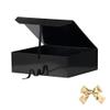 GoooodGift Extra Large Black Gift Box 19x16x6 Inches, Huge Gift Box with Ribbon Lid Magnetic Closure, Groomsman Proposal Box, Gift Boxes for Wedding Dress (Glossy Black) view 4
