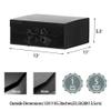GoooodGift Black Large Gift Box 13x11x5.3 Inches,Luxury Gift Wrap Box with Lid Magnetic Closure, Rectangle Collapsible Boxes for Gift Packaging (Glossy Black) view 3