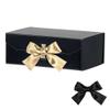 GoooodGift Black Gift Box with Lid, 12x8x4.5 Inches, Large Birthday Gift Box with Lid Magnetic Closure, Bridesmaid Proposal Box Gift Boxes for Women shoes (Glossy Black) view 1
