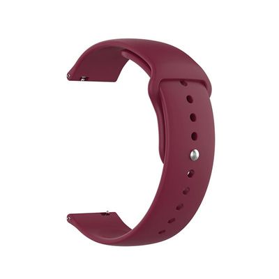 BAIYI HOPE Silicone Replacement Bands for Medical Alert ID Bracelet-Claret Red