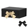GoooodGift Black Gift Box 8x7x3.3 Inches, Luxury Gift Box with Ribbon, Empty Box with Lid, Collapsible Small Gift Boxes for Presents Packaging (Matte Black) view 1