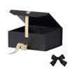 GoooodGift Black Gift Box 8x7x3.3 Inches, Luxury Gift Box with Ribbon, Empty Box with Lid, Collapsible Small Gift Boxes for Presents Packaging (Matte Black) view 4