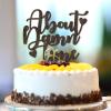 About Damn Time Rustic Mr & Mrs Cake Toppers Wood Couple Cake Toppers Custom Wood For Wedding Engagement Cake Decorations Wedding Gifts For Couple view 2