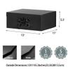 GoooodGift Black Gift Boxes Large 13x11x5.3 Inches, Black Boxes with Ribbon, Gift Box with Lid Magnetic Closure, Christmas Gift Boxes for Presents Graduation Storage (Matte Black) view 3