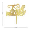 Finally Mr Mrs Personalized Glitter Gold Mr & Mrs Cake Toppers Couple Beach Cake Toppers For Wedding Anniversary Party Favors Wedding Gifts For Couple view 4