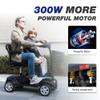 Folding Mobility Scooter for Seniors 4 Wheel Scooter for Adults Electric Medical Scooter Compact for Foldable in Boot Trunk for Traveling with Seniors Blue view 3
