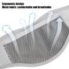 Brrnoo Neck Wrap Neck Brace Breathable Mesh Fabric Lightweight Cervical Collar Guard, Soft Cervical Collar for Men and Women, Fabric Insert Neck Brace (Grey) view 3