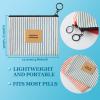 2 Pcs Birth Control Pill Packet, 4.7 x 3.6 Inch Canvas Wallet Pill Holder Sleeve Pouch with Zipper for Card Organizer, Pocket Pouch Wallet for Women Privacy Protection view 2