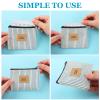 2 Pcs Birth Control Pill Packet, 4.7 x 3.6 Inch Canvas Wallet Pill Holder Sleeve Pouch with Zipper for Card Organizer, Pocket Pouch Wallet for Women Privacy Protection view 3