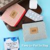 2 Pcs Birth Control Pill Packet, 4.7 x 3.6 Inch Canvas Wallet Pill Holder Sleeve Pouch with Zipper for Card Organizer, Pocket Pouch Wallet for Women Privacy Protection view 4