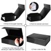 Aimyoo 5 Pack Black Magnetic Gift Boxes with Lids 10.5x7x3 in, Medium Bridesmaid Groomsman Proposal Box, Rectangle Collapsible Box for Present Graduation Birthday Wedding Storage, 1 Count (Pack of 5) view 3