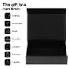 Aimyoo 3 Pack Black Collapsible Gift Box with Magnetic Closure Lids 10.5x7x3 in, Bridesmaid Groomsmen Proposal Box, Medium Rectangle Box for Present Graduation Wedding Storage view 4