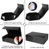 Aimyoo Large Black Collapsible Gift Box with Magnetic Closure Lids 13.8x9x4.3 in, Bridesmaid Groomsman Proposal Boxes, Rectangle Present Box for Graduation Birthday Storage (1 Pack) view 3