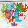 15 PCS Sea Ocean Theme Birthday Cake Decoration Toppers Fishing Cake Ocean Animals Sea Cake Decorations for Under the Sea Theme Baby Shower Birthday Party Supplies view 3