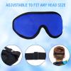 2 Pieces 3D Sleep Mask for Kids Memory Foam Contoured Eye Mask, Travel Sleep Eye Cover with Adjustable Strap, 3D Blindfolds(Blue and Green) view 2