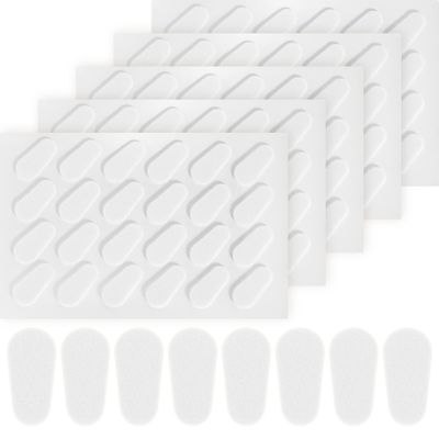 60 Pairs Adhesive Eyeglass Nose Pads Soft Foam Nose Pads Self Anti-Slip Eyeglass Nose Pads Thin Nosepads for Eyeglasses Sunglasses (White)
