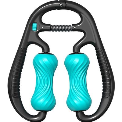 Ring clip leg massager stovepipe muscle relaxation thin calf waist massage yoga massager (blue)