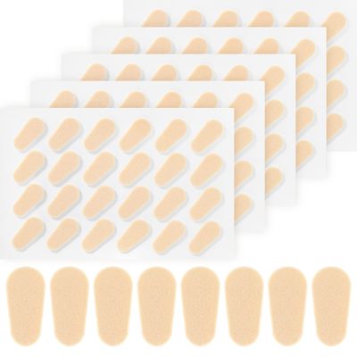 60 Pairs Adhesive Eyeglass Nose Pads Soft Foam Nose Pads Self Anti-Slip Eyeglass Nose Pads Thin Nosepads for Eyeglasses Sunglasses (Skin Color)